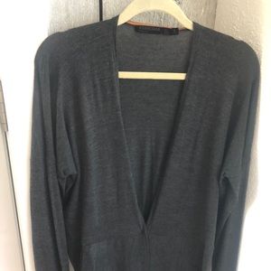 Icebreaker Dark Gray Open-Front Women's Cardigan